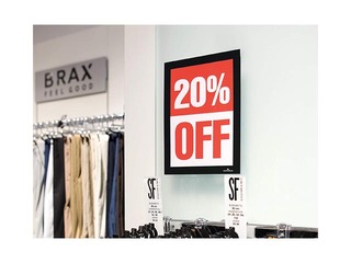 Information pocket Duraframe  A5, self-adhesive, with a black frame, 2 pcs
