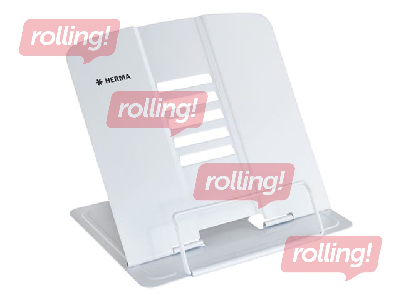 Herma raamatuhoidja, metallist, valge