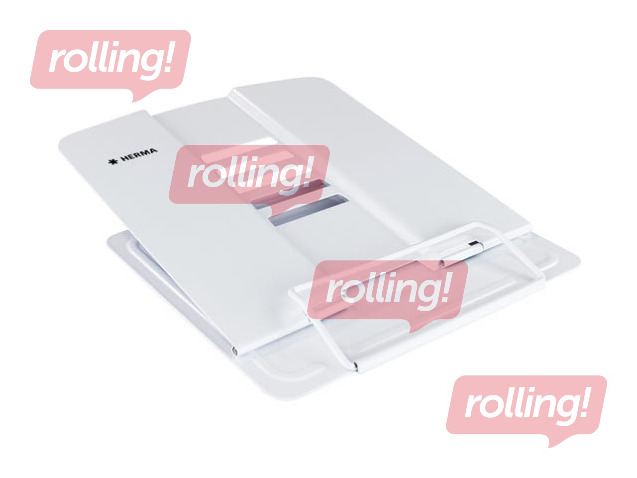 Herma raamatuhoidja, metallist, valge