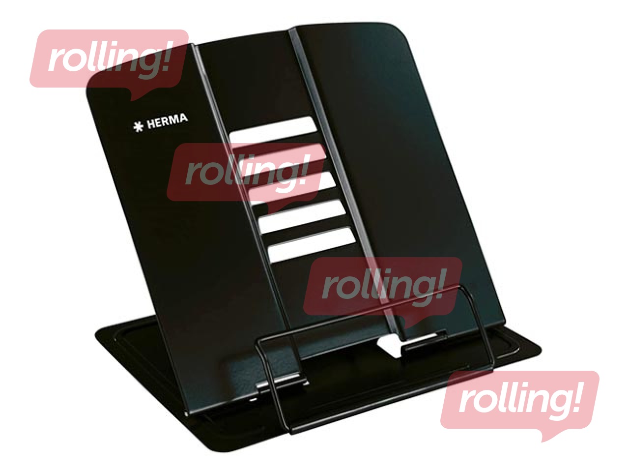 Grāmatu turētājs Herma, metāla, melns