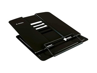 Grāmatu turētājs Herma, metāla, melns