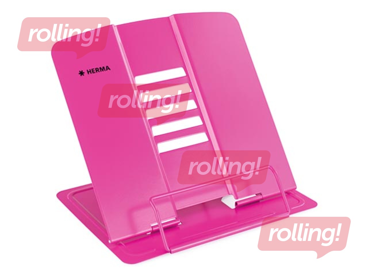 Herma raamatuhoidja, metallist, roosa