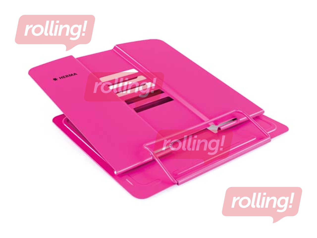 Herma raamatuhoidja, metallist, roosa