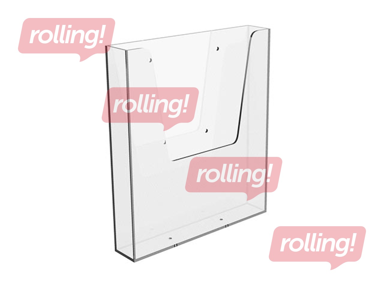 Infolehtede hoidja Europel A4, seinale paigaldatav