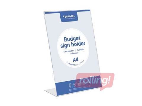 Infoalus Europel,  A4, kaldega, vertikaalne