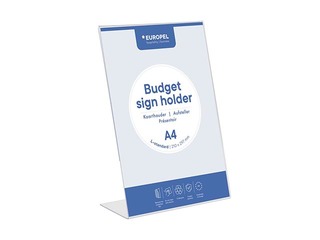 Prospect holder Europel,  A4, L - stand, vertical