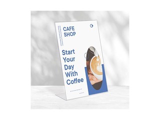 Infomaterjali hoidja Europel, A5, kaldega, vertikaalne