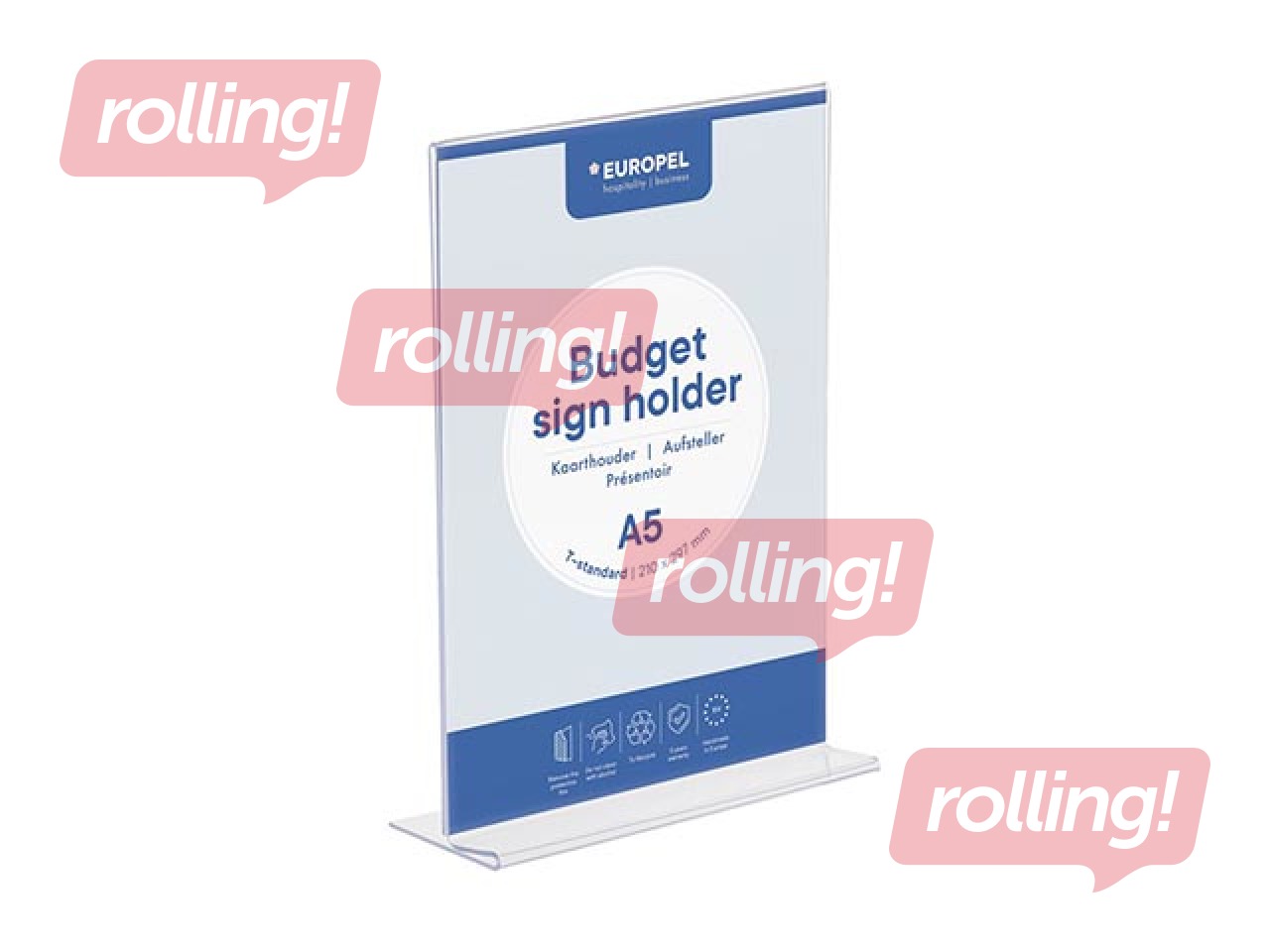 Prospect holder Europel,  A5, T - stand, vertical