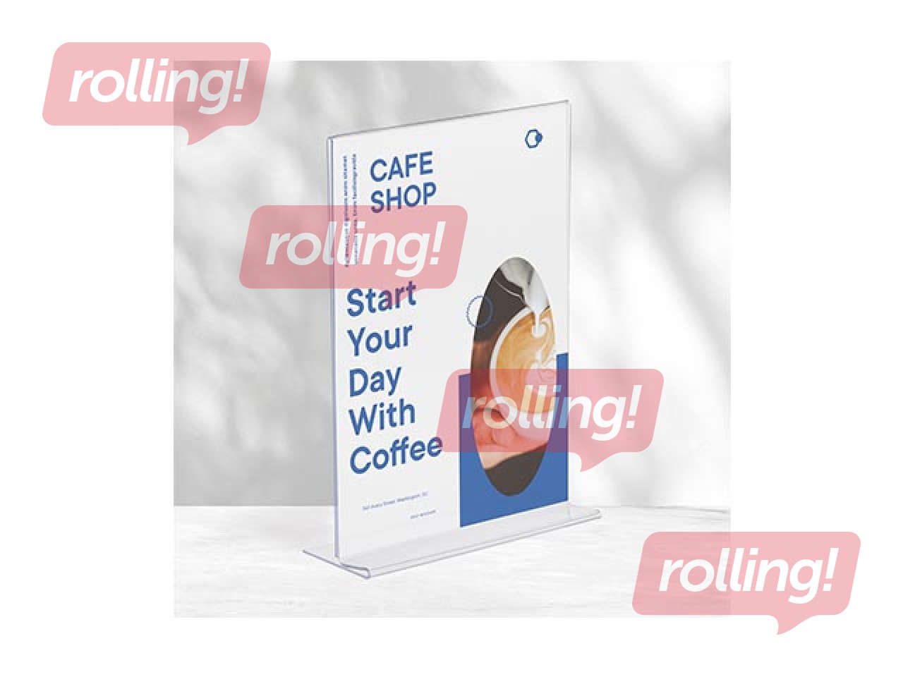 Prospektu turētājs Europel, A4, T - veida, vertikāls