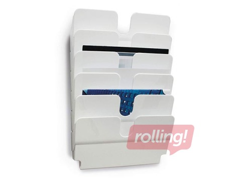 Literature holder Durable Flexiplus 6, A4, white, landscape