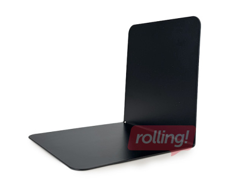 Raamatualus Alco, 12,5 x 14 x 14 cm, metall, must, 1tk