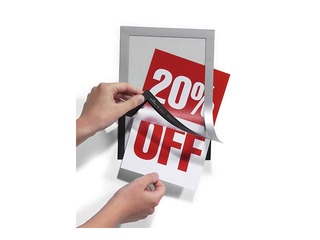 Information pocket Duraframe  A5, self-adhesive, with a silver frame, 2 pcs