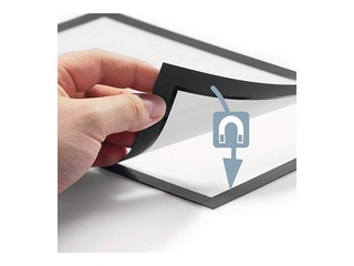 Information pocket Duraframe  A5, self-adhesive, with a silver frame, 2 pcs