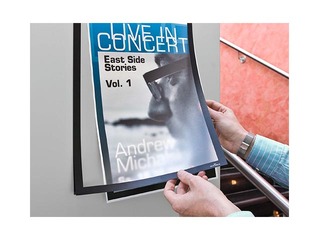 Inforaam Duraframe  A3, isekleepuv, musta raamiga, 2 tk