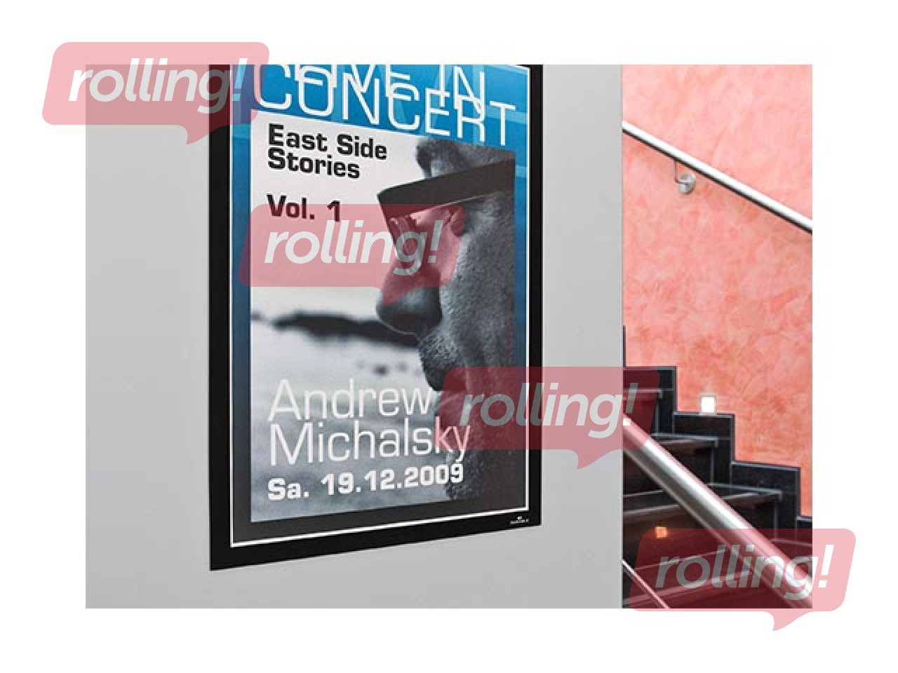 Information pocket Duraframe  A3, self-adhesive,with a black frame, 2 pcs