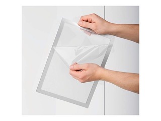 Informācijas kabata, pašlīpoša Duraframe Sun A3, ar melnu rāmi, 2 gab