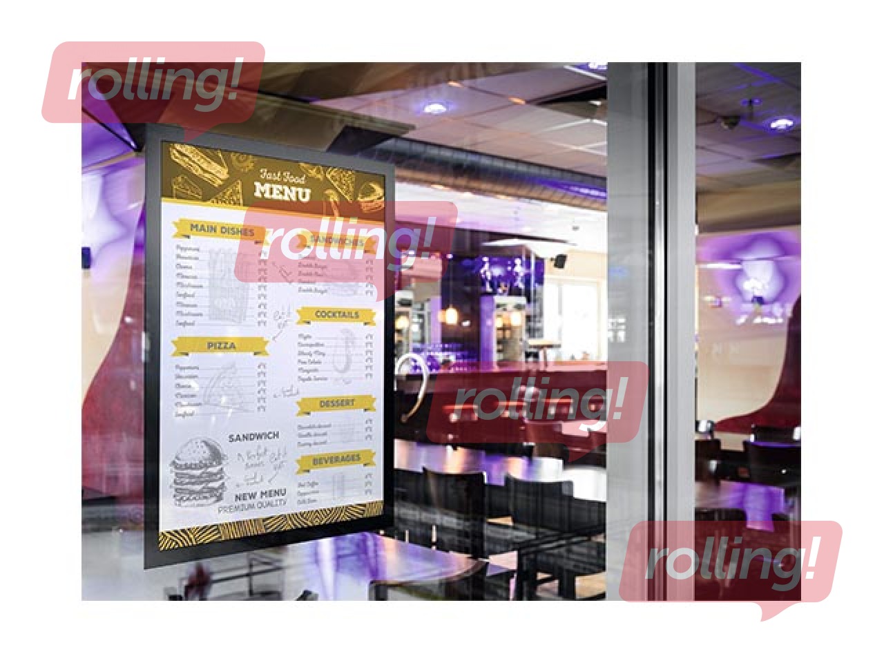 Информационная рамка Duraframe Sun , A3, с черной рамкой, 2 штук