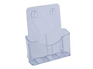 Brochure holder, free-standing or wall-mounted, A4