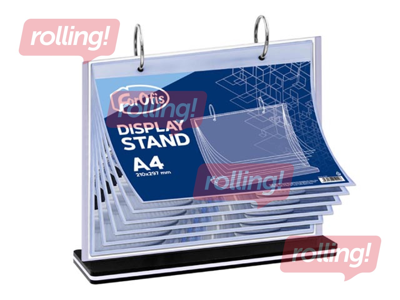 Lauadisekraan, T-kuju, A4, 6 taskut, horisontaalne