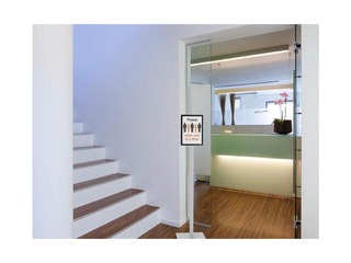 Informācijas statīvs ar metāla plāksni, Durable, grīdas, A4