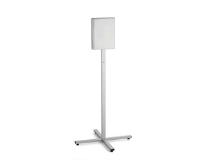 Information stand with metal plate, Durable, floor-standing, waterproof, A4