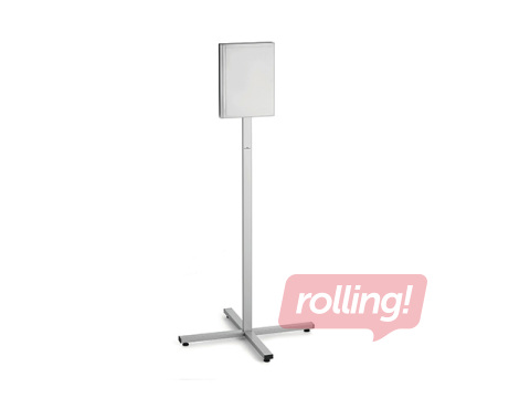 Infostend metallplaadiga, Durable, põrandastend, veekindel, A4