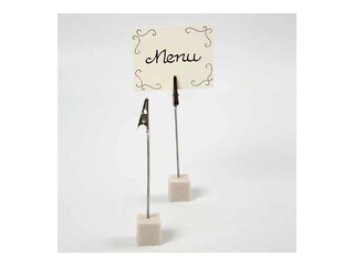 Message holder with metal clip, 2x2x15cm, 5 pcs.
