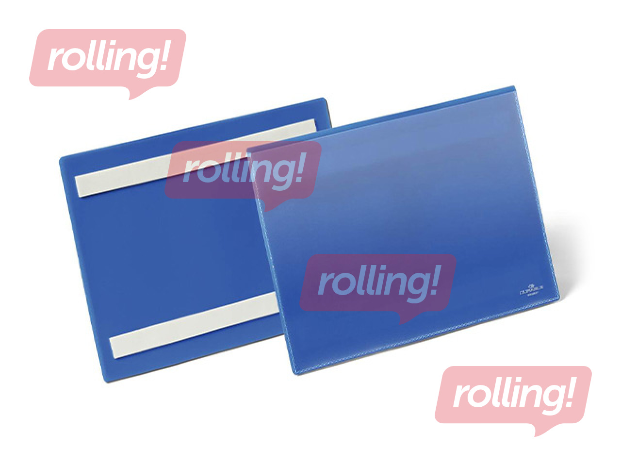 Document sleeve Durable, self-adhesive, A5, landscape, blue, 1 pcs