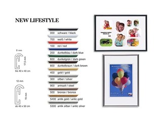 Pildiraam,  A4, plastik, hõbe