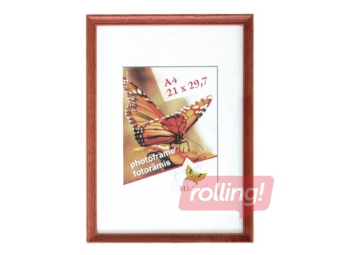 Photo frame Spring, A4, wooden, dark brown