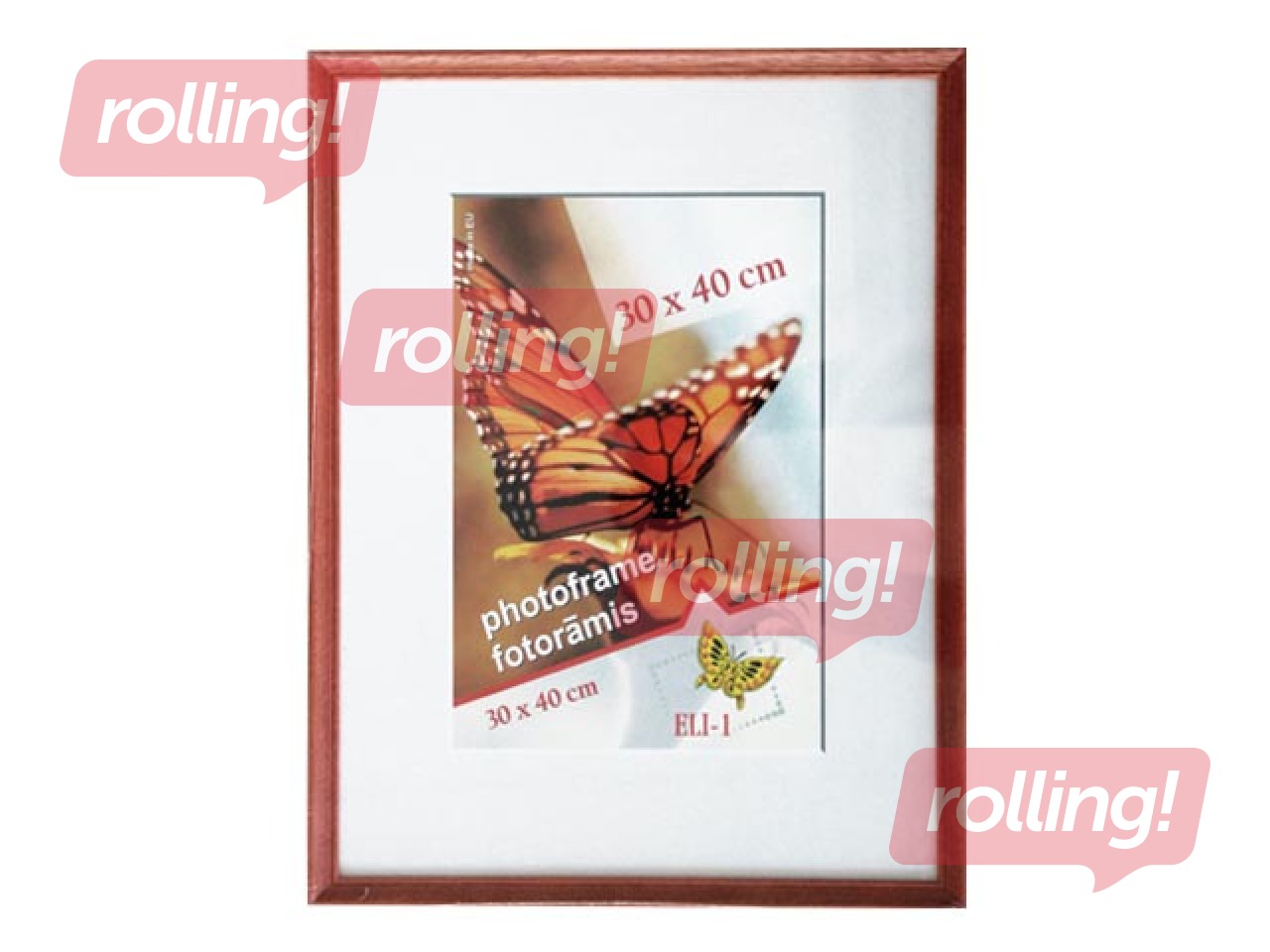 Photo frame Spring, A3, wooden, dark brown