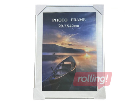 Pildiraam, A3, plastmass, hõbedane