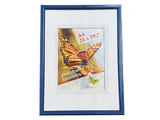 Фоторамка Aura, A4, пластик, темно-синий