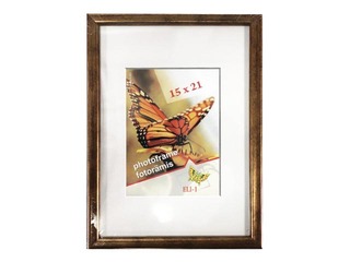 Photo frame, Aura, A5, plastic, antique gold