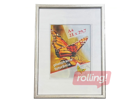 Pildiraam Aura, A4, plastik, antiikhõbe