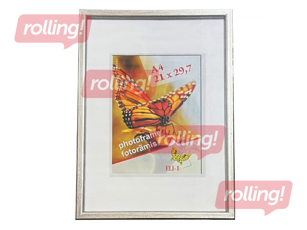 Pildiraam Aura, A4, plastik, antiikhõbe