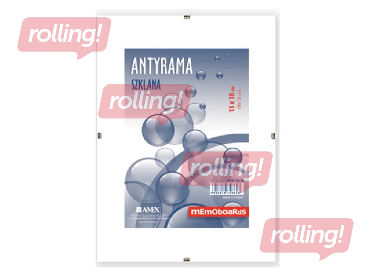 Стеклянная рамка-клип, A4