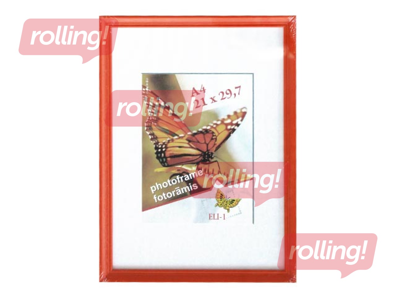 Fotoraam Spring, A4, puidust, oranž