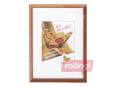Photo frame Spring, A4, wooden, brown