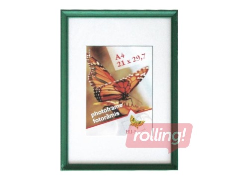 Photo frame Spring, A4, wooden, green