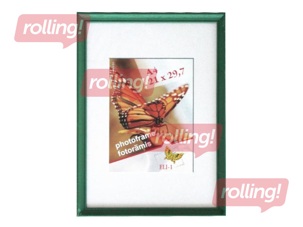 Photo frame Spring, A4, wooden, green
