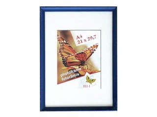 Photo frame Spring, A4, wooden, blue