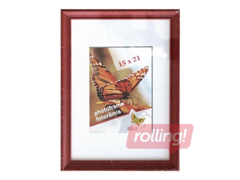 Photo frame Spring, A5, wooden, burgundy
