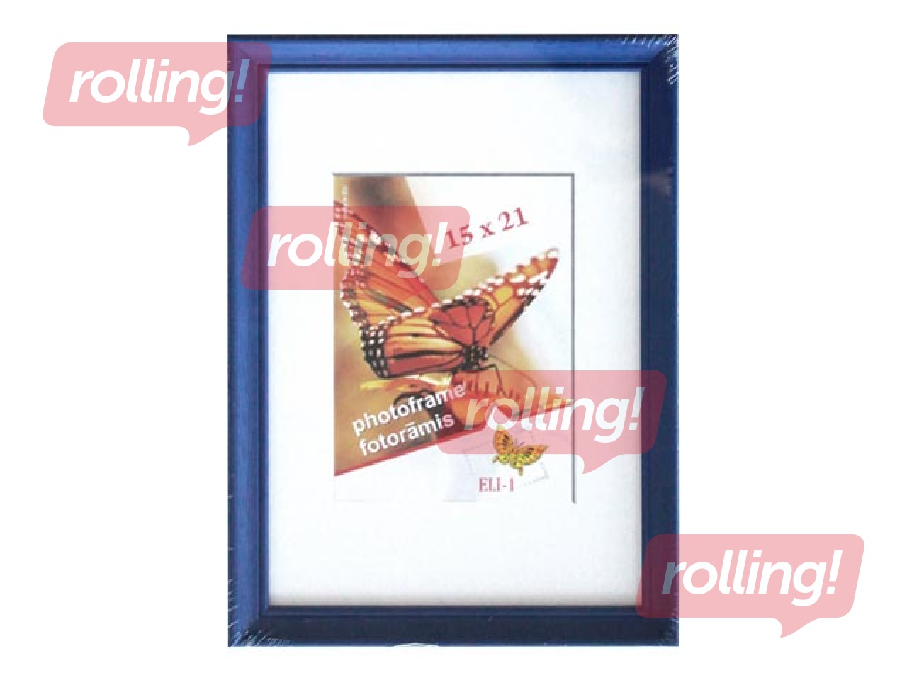 Photo frame Spring, A5, wooden, blue
