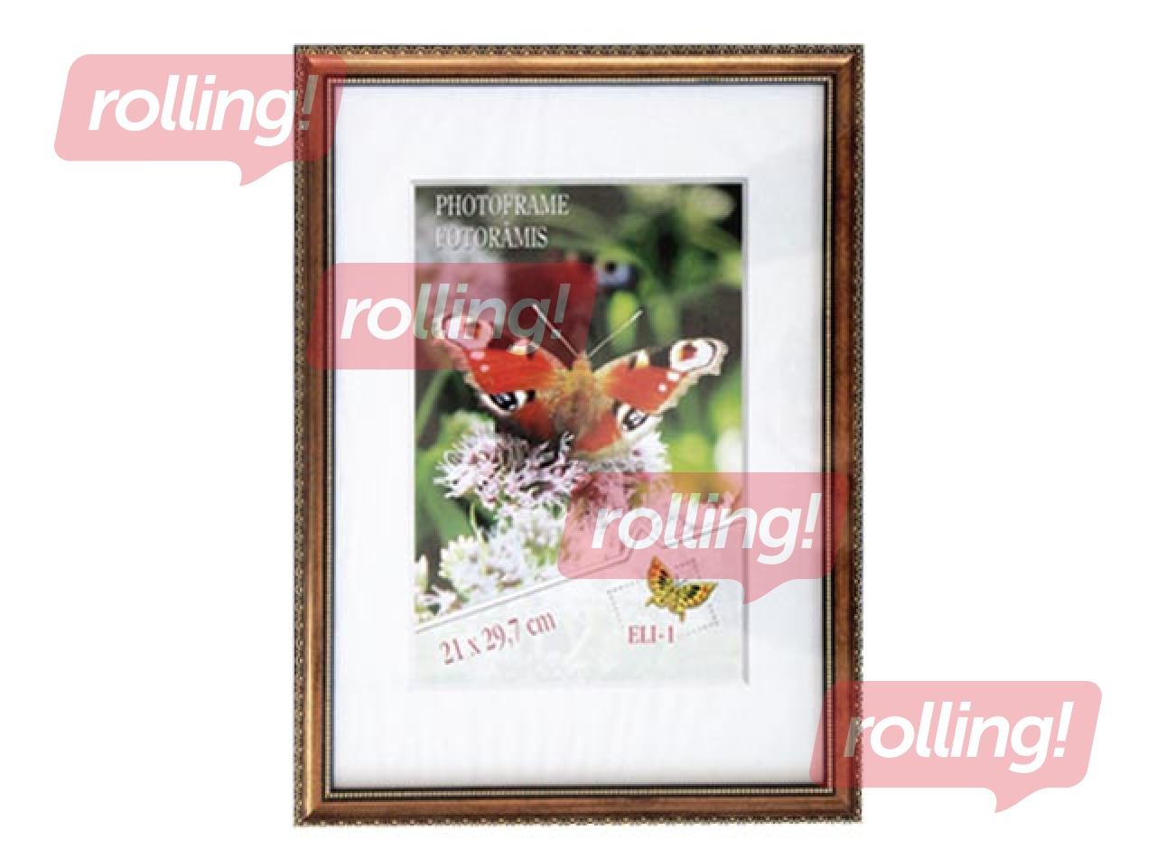 Fotoraam Osaka, A4, plastik, tumepruun