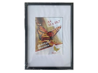 Foto rāmis Aura, A4, plastikāta, melns 