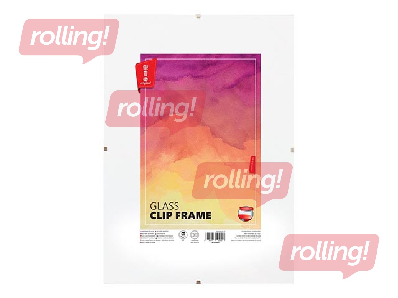 Glass clip frame, A3