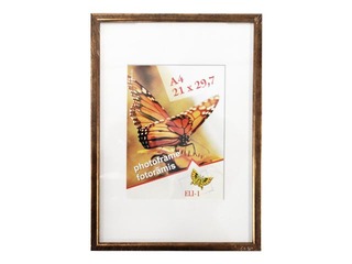 Фоторамка Аura, А4, пластик, состаренное золото