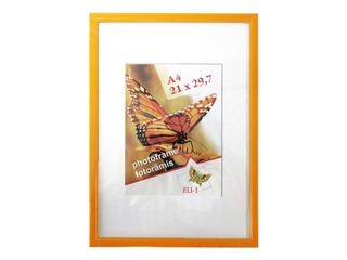 Photo frame Aura, A4, plastic, yellow