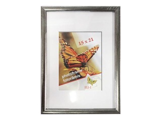 Photo frame, Aura, A5, plastic, antique silver